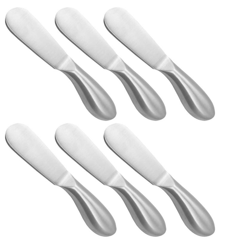 findTop 6 Pieces Cheese Spreader Set, findTop Stainless Steel Multipurpose Cheese and Butter Spreader Knives - Image 1